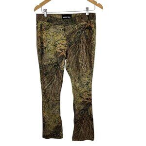 Mossy Oak Brush Camo Pants Womens Size 6 Flare Hunting‎ Woods Outdoors Fishing